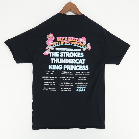 Red Hot Chili Peppers T Shirt Adult Medium Black Short Sleeve 2023 Tour - Picture 2 of 6